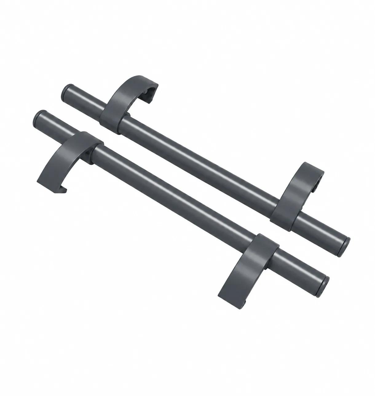 Ручка прямая офисная 30/500 мм RAL 7024 ГРАФИТ (10 шт)