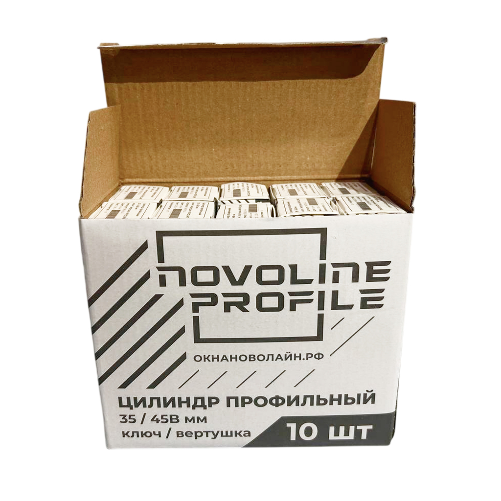 Цилиндр профильный NOVOLINE, 35/45В мм, ключ/вертушка Цилиндр профильный NOVOLINE, 35/45В мм, ключ/вертушка
