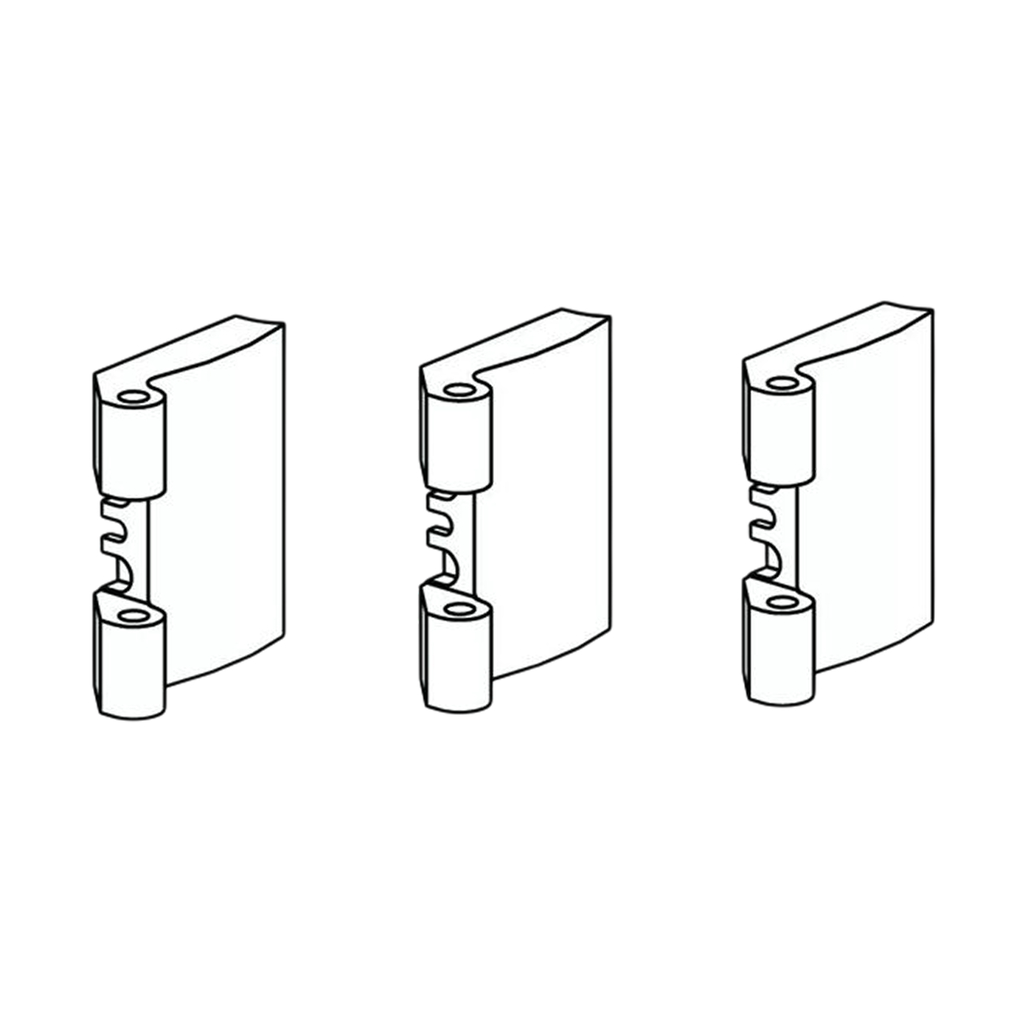 Петля на створку 40mm 3шт. R01.1 серебро PATIO FOLD