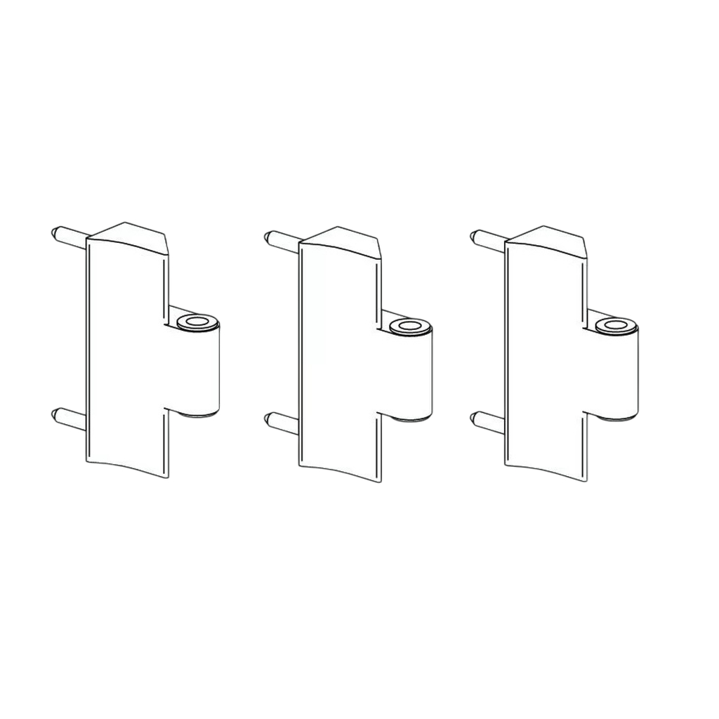 Петля на раму ALU7MM S25, 3шт., R07.2 белый PATIO FOLD